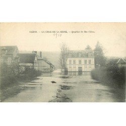 Inondationset Crue de 1910. CLEON 76. Quartier du Bas Cléon