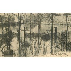 Inondations et Crue de 1910. RUEIL MALMAISON 92. Avenue Victor-Hugo