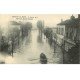 Inondations et Crue de 1910. ISSY-LES-MOULINEAUX 92. Barque devant le Tabac