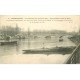 Inondations et Crue de 1910. CHARENTON 94. Pont et Bateaux immobilisés