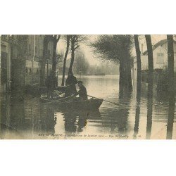 Inondation et Crue de 1910. BRY-SUR-MARNE 94. Rue de Neuilly