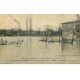 carte postale ancienne Inondation et Crue de 1910. LE PERREUX BRY 94. Quai de halage. Timbre manquant