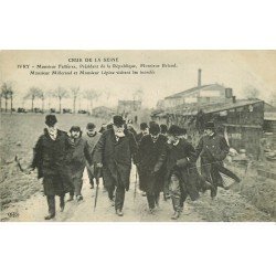 Inondations et Crue de 1910. IVRY 94. Visite Fallières Président de la République