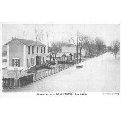 Inondations et Crue de 1910. ARGENTEUIL 95. Les Quais