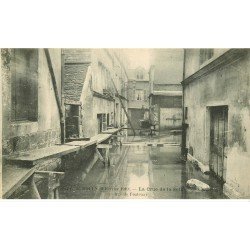 Inondations et Crue de 1910. ROUEN 76. Rue de Fontenay