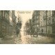 Inondation et Crue de 1910. ASNIERES 92. Grande Rue