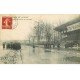 Inondations et Crue de 1910. COLOMBES 92. Champ de Courses Hippodrome