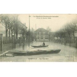 Inondation et Crue de 1910. ALFORVILLE 94. Rue Paul Bert