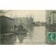 Inondations et Crue de 1910. ALFORVILLE 94. Rue Victor-Hugo Marins secouristes