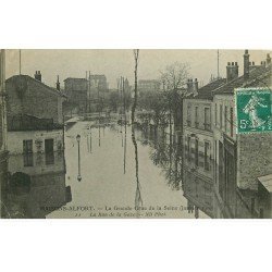 Inondation et Crue de 1910. MAISONS-ALFORT 94. Rue de la Gare
