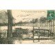 carte postale ancienne Inondation et Crue de 1910. Route de CRETEIL à BREVANNES 94