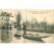 Inondation et Crue de 1910. SAINT-MAUR CRETEIL 94. Villa Schacken Sauveteur. Tampon Legoy