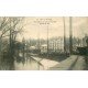 carte postale ancienne Inondation et Crue de 1910. BRY-SUR-MARNE 94. Entrée dfe Bry