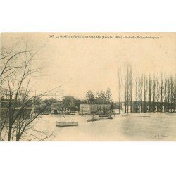 Inondations et Crue de 1910. CRETEIL 94. Baignade du Pont. Bouillon Kub