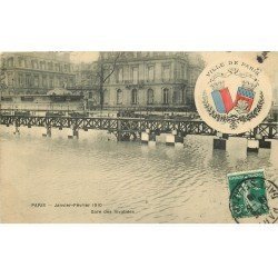 1910 Inondation et Crue de PARIS 07. Gare des Invalides