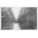 carte postale ancienne Inondation et Crue de PARIS 1910. Rue de Seine. Carte Photo Ed. Rose