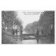 carte postale ancienne Inondation et Crue de PARIS 1910. Passeurs Quai de la Tournelle. Carte Photo Ed. Rose