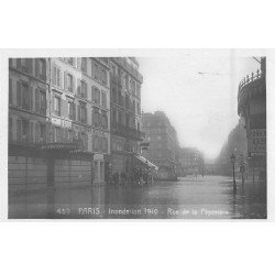 Inondation et Crue de PARIS 1910. Hôtel Gare St-Lazare Rue Pépinière. Carte Photo