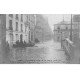 carte postale ancienne Inondation et Crue de PARIS 1910. Ravitaillement service de Bachotage Rue de Lille. Carte Photo
