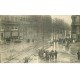 carte postale ancienne INONDATION ET CRUE PARIS 1910. Boulevard Haussmann
