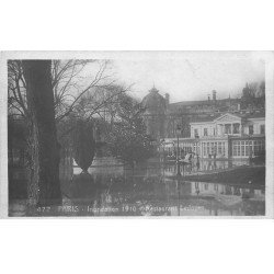 carte postale ancienne INONDATION ET CRUE PARIS 1910. Restaurant Ledoyen 472