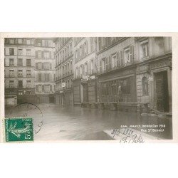 Paris 06 INONDATION ET CRUE 1910. Rue Saint-Benoit