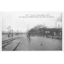 Paris 15 INONDATIONs ET CRUE 1910. Quai de Javel ligne des Moulineaux