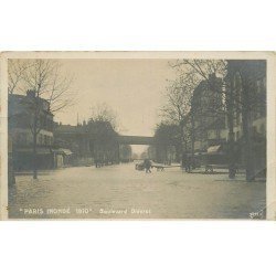 INONDATION ET CRUE PARIS 1910. Boulevard Diderot