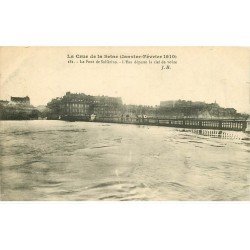 INONDATION ET CRUE PARIS 1910. Pont Solférino