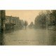 carte postale ancienne INONDATION ET CRUE PARIS 1910. Boulevard Diderot