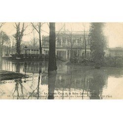 carte postale ancienne INONDATION ET CRUE PARIS 1910. Restaurant Ledoyen Avenue Champs-Elysées