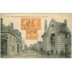 carte postale ancienne 45 BAZOCHES-LES-GALLERANDES. Route d'Outarville 1921