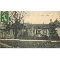 carte postale ancienne 10 VILLEMEREUIL. Cour d'Honneur du Château 1916