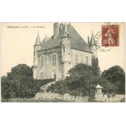 carte postale ancienne 45 BELLEGARDE. Donjon du Château 1928