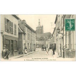 10 VILLENAUXE. Boucher Rue de la Gare 1915