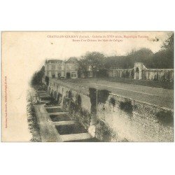 carte postale ancienne 45 CHATILLON-COLIGNY. Galeries et Terrasse Château des Sires