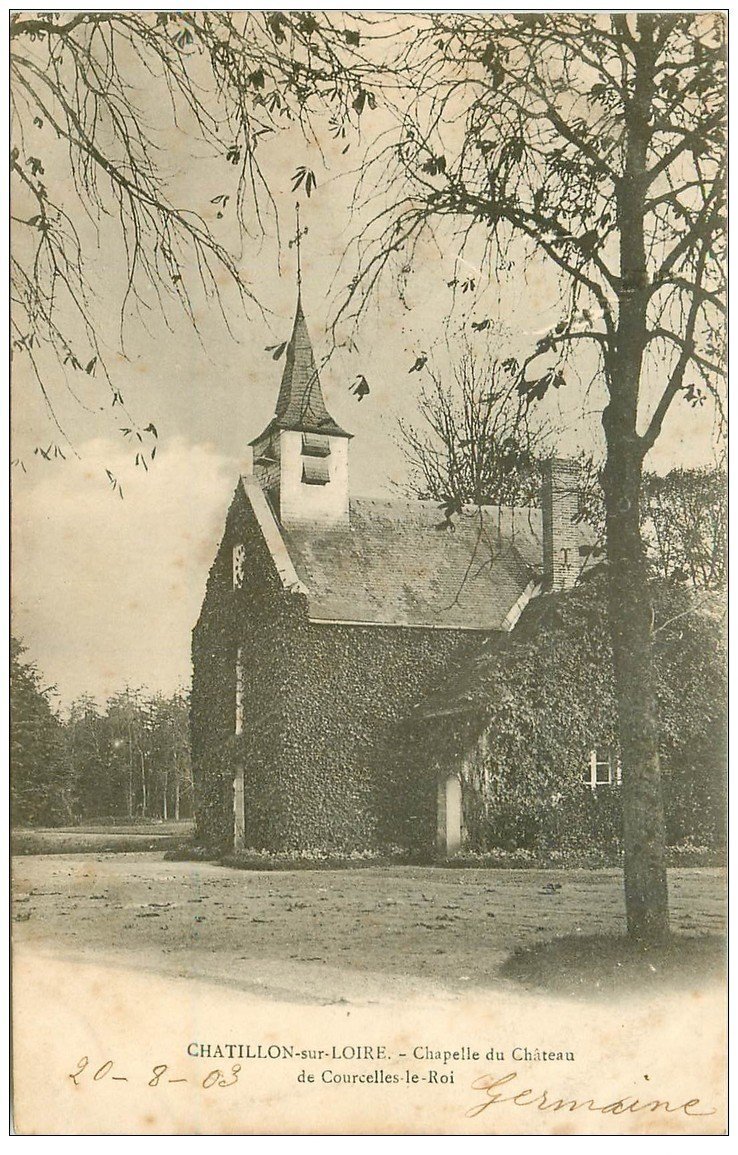 carte postale ancienne 45 CHATILLON-SUR-LOIRE. Chapelle du Château 1903