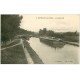 carte postale ancienne 45 CHATILLON-SUR-LOIRE. Péniches sur le Canal neuf 1945