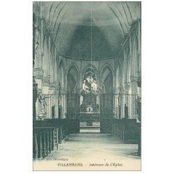 carte postale ancienne 10 VILLENAUXE. Intérieur de l'Eglise