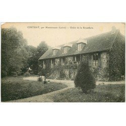 carte postale ancienne 45 CORTRAT. Chalet de la Renarderie. Enfant et Chien