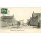 carte postale ancienne 45 ENGENVILE. La Place 1911 avec Fontaine mécanique. Tampon Goudreville-Jouy Bazoches-les-Gaillardes