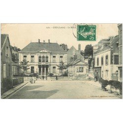 carte postale ancienne 45 GIEN. La Mairie 1908 et Pharmacie