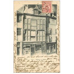 carte postale ancienne 45 GIEN. Vieille Maison 1903 Pâtisserie et Tailleur