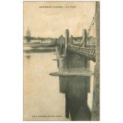 carte postale ancienne 45 JARGEAU. Le Pont 1914