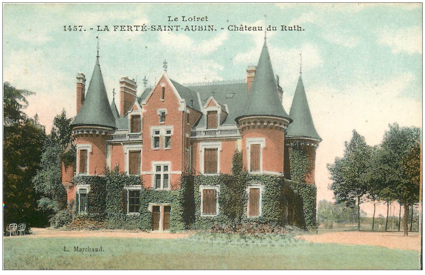 carte postale ancienne 45 LA FERTE-SAINT-AUBIN. Le Château du Ruth