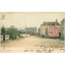 carte postale ancienne 45 LOURY. Route de Neuville 1905