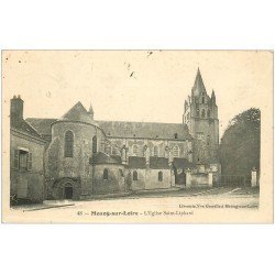 carte postale ancienne 45 MEUNG-SUR-LOIRE. Eglise Saint-Liphard 1908