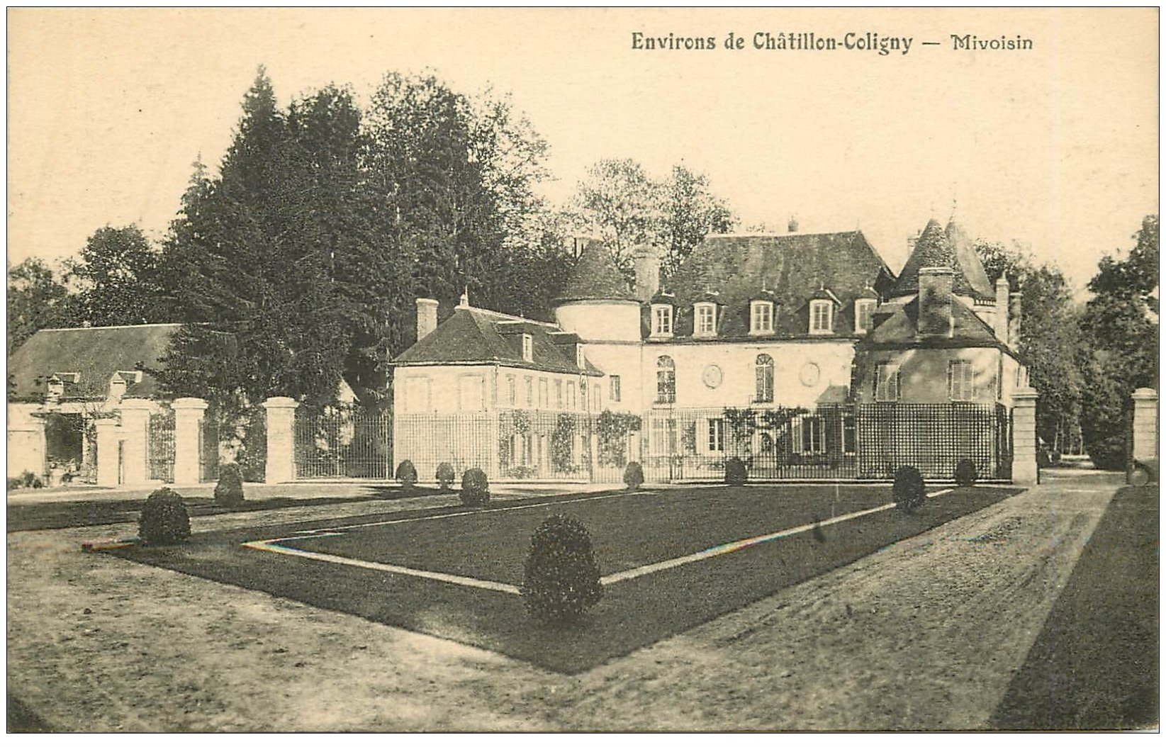 carte postale ancienne 45 MIVOISIN environs de Châtillon-Coligny