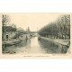 carte postale ancienne 45 MONTARGIS. Passerelle su Canal vers 1900 Péniche
