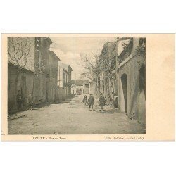 carte postale ancienne 11 AZILLE. Rue du Trou. Edition Salinier